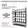 Тележка-стеллаж Helen HC12/3 для хранения и перевозки белья